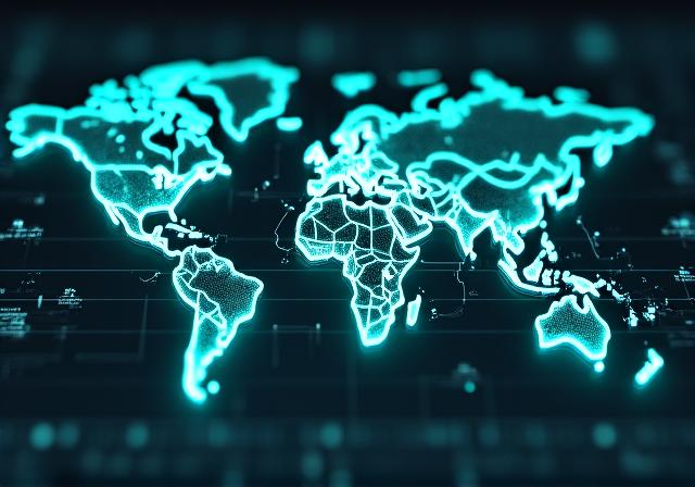 Global logistics predictive map dashboard interface